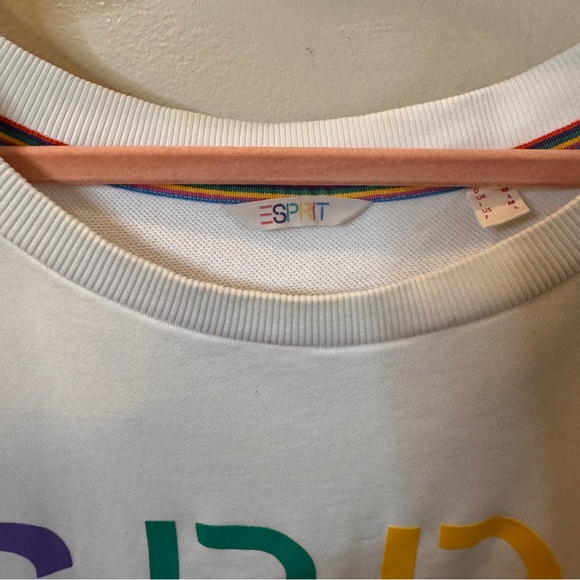 Vintage Grail ESPRIT Short Sleeve Sweatshirt with Kangaroo Pockets - Medium - Picture 2 of 5